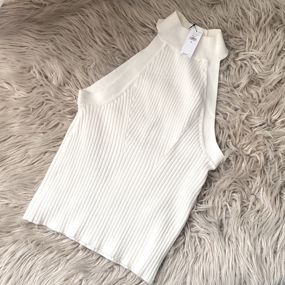 NWT Banana Republic Halter Top White six XS